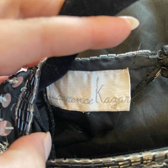 Laurence Kazar Beaded Silk Flapper Dress Size M - Picture 4 of 9